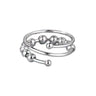 Two-end beads 10 beads silver