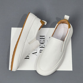 Mens Genuine Leather Slip-on