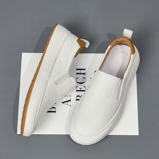 Mens Genuine Leather Slip-on