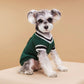 Dog Knitted V Neck Cricket Sweater