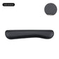 Long keyboard wrist rest bar in leather look with a memory foam fill