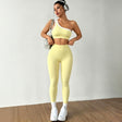Light yellow set with white trim