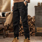 Man wearing the retro cargo pants in a casual everyday setting