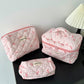 Cute Bow Makeup Bag Women Large Capacity Storage Pencil Case