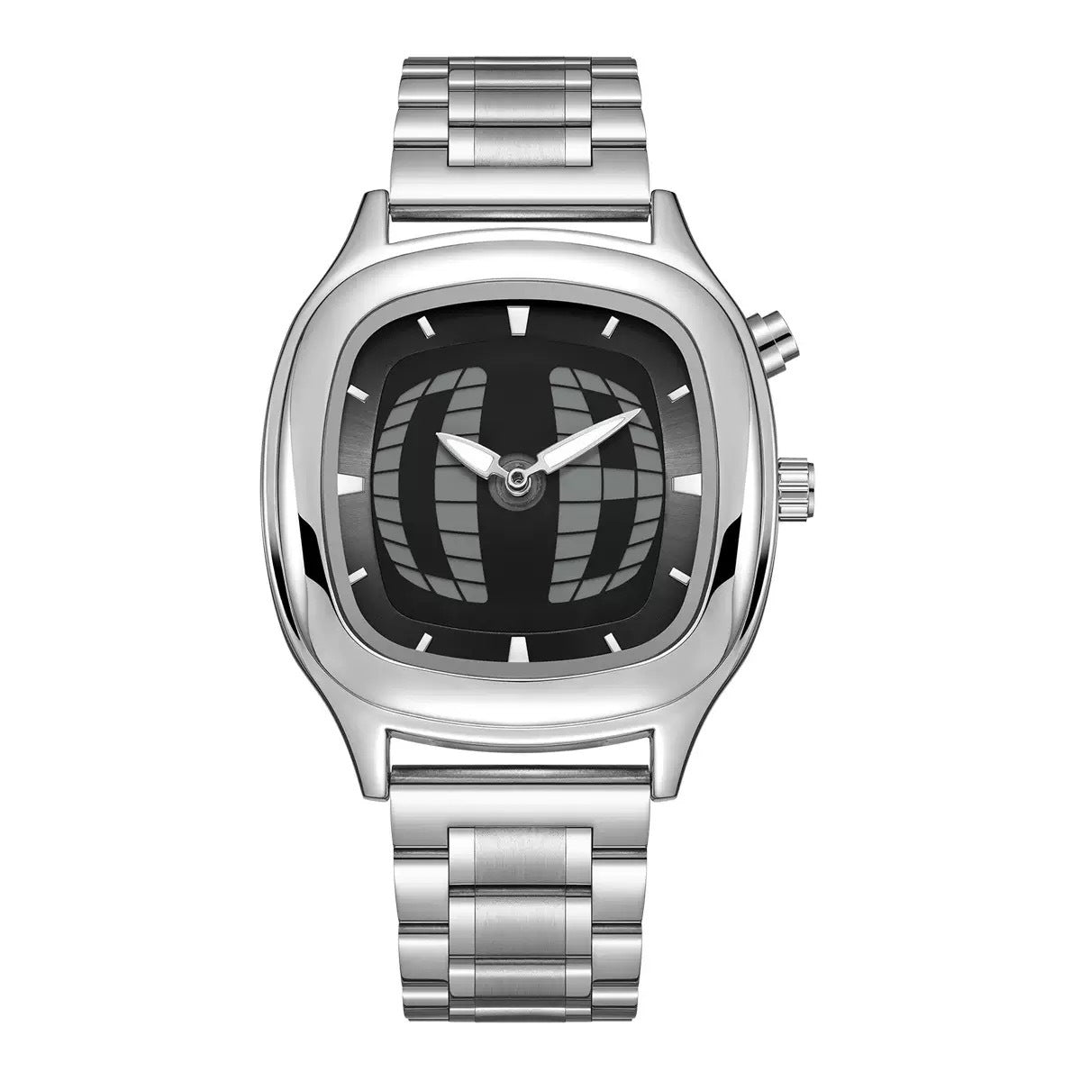 Retro Dual Display Quartz Watch | scale reference next to a hand