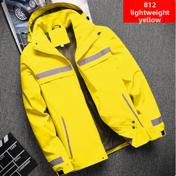 Reflective Fleece-Lined Safety Work Jacket | horizontal hero composition