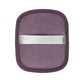Reusable makeup remover pad shown flat with the plush face up on a plain background