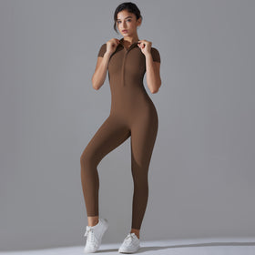High Elastic Long Sleeve Jumpsuit Fitness Wear