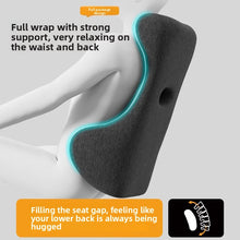 Ergonomic Memory Foam Back and Lumbar Support Cushion with Neck Rest