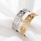 Ethnic style pattern open bracelet