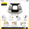 3-4P Almond White Tent OvernightSet
