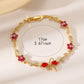 Zircon Gold Plated Leaf Design