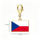 Stainless Steel National Flag Pendant Bracelet