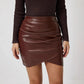 Side angle of the short-sleeve top showing how the fabric drapes