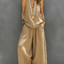 Womens V-Neck Vest and Pants
