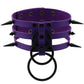 Rivet Spike Adjustable PU Leather Neck Collar