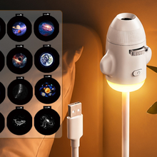 USB Plug In Star Projector Night Light with Slide Discs