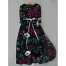 Dark Green Floral / 2XL | US 16 / EU 46
