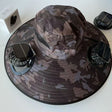 Square Camo Dark Brown Mesh