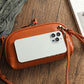 Retro Leather Women's Shoulder Bag | close up material texture