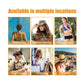 Six lifestyle scenes for daily wear including swimming, outdoor sport, commuting, shopping and travel