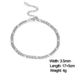 Steel color figaro chain