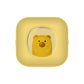 Yellow thermal printer with a golden bear seen through a round window, front view, X7 yellow option