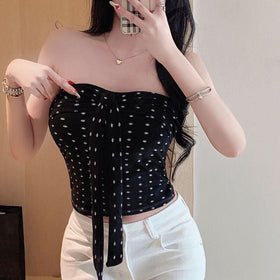 Floral Bow Tube Top
