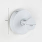 Stainless steel suction cup wall holder shown with its load capacity on the panel
