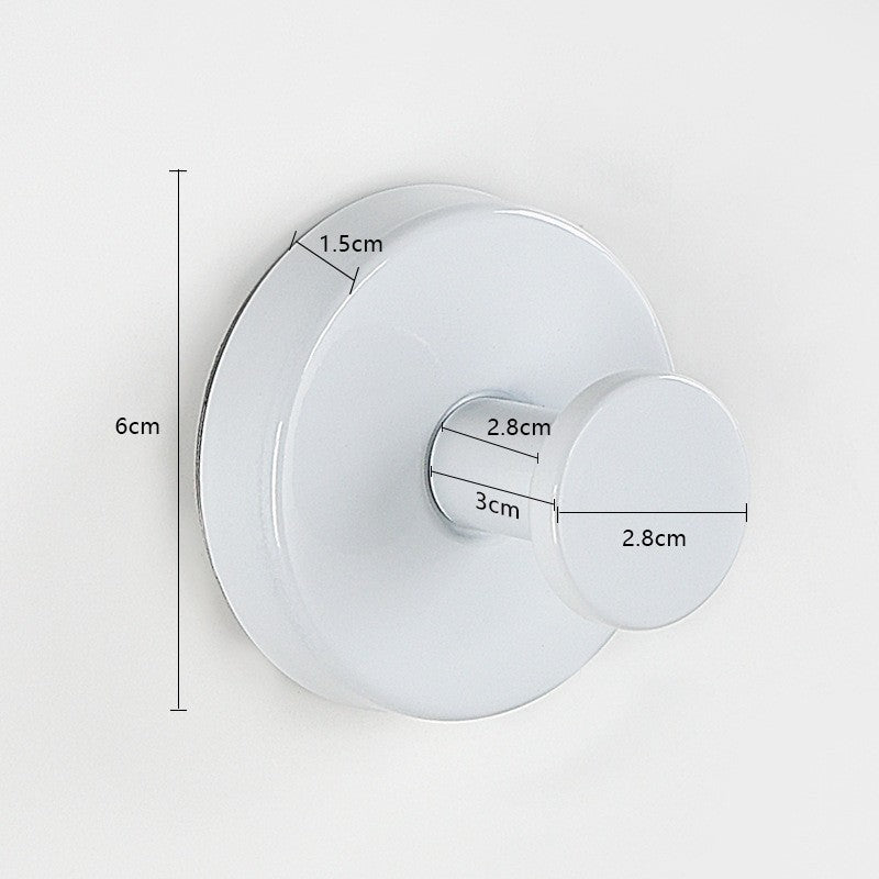 Stainless steel suction cup wall holder shown with its load capacity on the panel