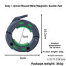 Gray  green magnetic buckle pair