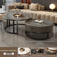 Black Frame, Gray Cabinet, Gray Stone Tops