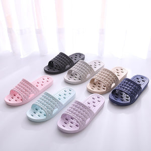 Side profile of the quick-dry bath slipper showing the moulded EVA sole