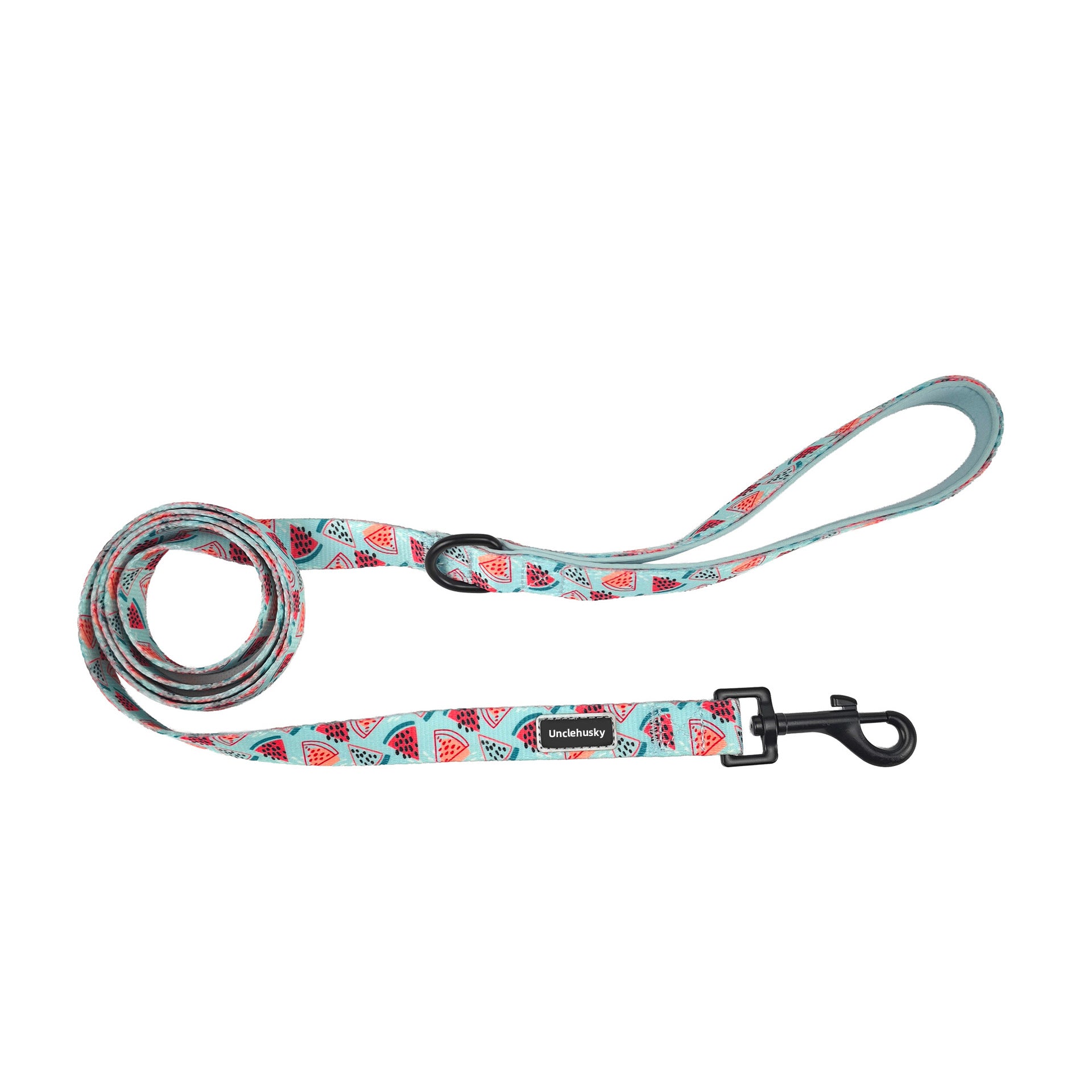 Close view of the watermelon vest harness slider and adjustable strap