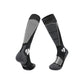 High tube sport ski socks with knit grip zones and a cushioned sole in a colourway pair