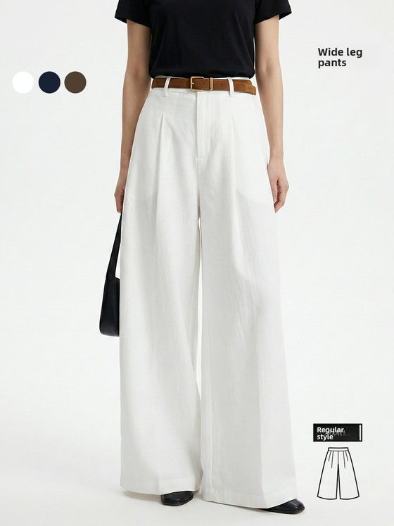Tencel Cotton Wide Leg Pants