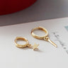 Drop Star Earring 10K Gold