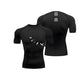 Men's breathable workout t-shirt side profile showing athletic training fit