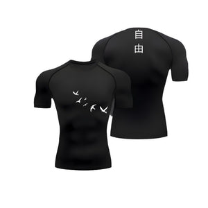 Men's Breathable Workout T-Shirt | side profile detail