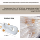 Baby lounger packaging and contents overview with the sloped pad