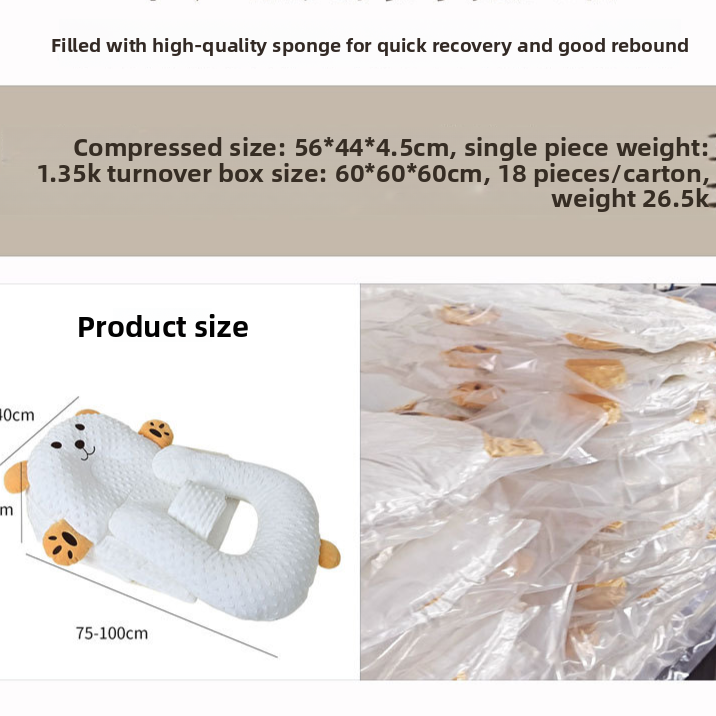 Baby lounger packaging and contents overview with the sloped pad