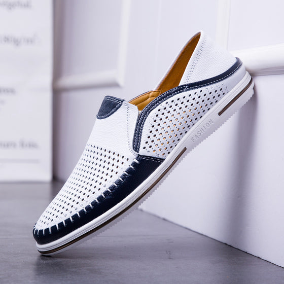 Mens Leather Slip On Loafers