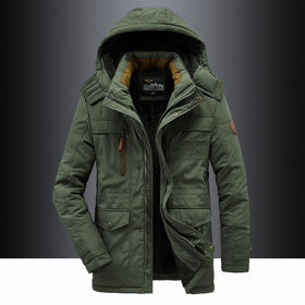 Vintage Fleece Lined Hooded Jacket