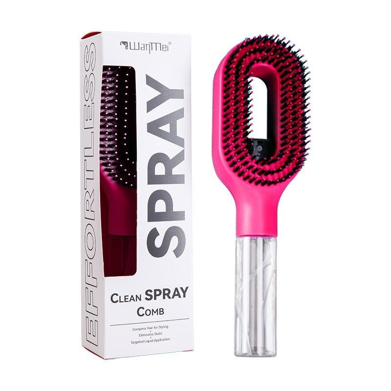 Close view of the vented oval brush head with ball tipped nylon bristles