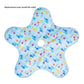 Replacement small fish print star cover for the cat teaser mat, with the centre hole for the puck