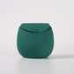Silicone dog treat pouch shown from the front with its rounded magnetic flap
