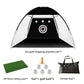 Indoor golf practice net strike net | wardrobe pairing example