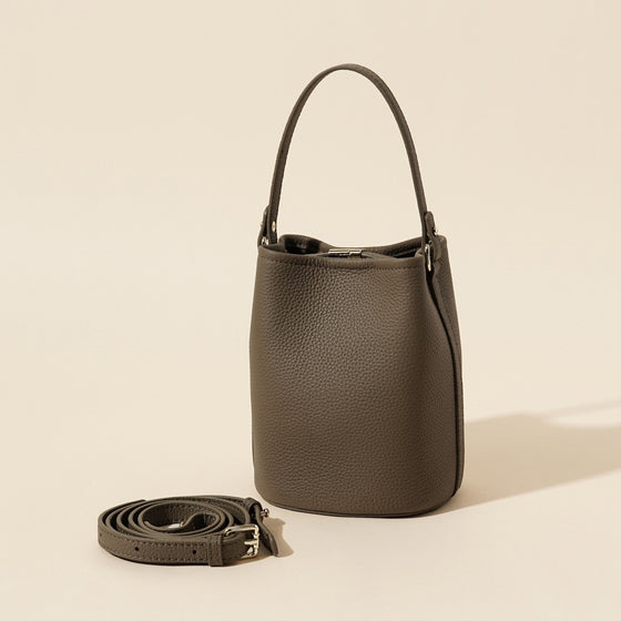 Genuine Leather Bucket Bag