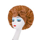 Satin Elastic Nightcap | styled flat lay overhead shot
