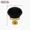 Gold Handle Black Bristle